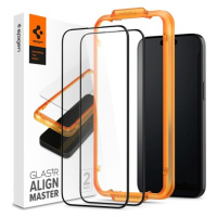 Spigen Glass tR AlignMaster 2 Pack tvrzené sklo iPhone 15 Plus černé