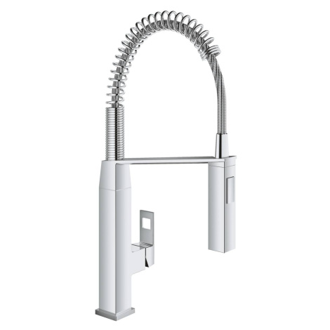 Dřezová páková baterie Grohe Eurocube 31395000 / keramická kartuše 28 mm / 8 l/min. / DN 15 / úh