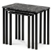 Set konferenčních stolků GORDIE — kov, dekor černý mramor