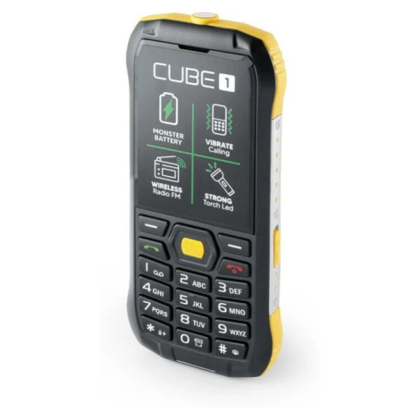 CUBE1 X200 odolný tlačítkový telefon, Yelow