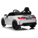 Elektrické autíčko BMW M4, bílé, 2,4 GHz dálkové ovládání, 12V baterie, 2x MOTOR
