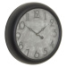 Estila Luxusní kulaté nástěnné hodiny Antiquités Francaises ve vintage stylu s černým rámem a be