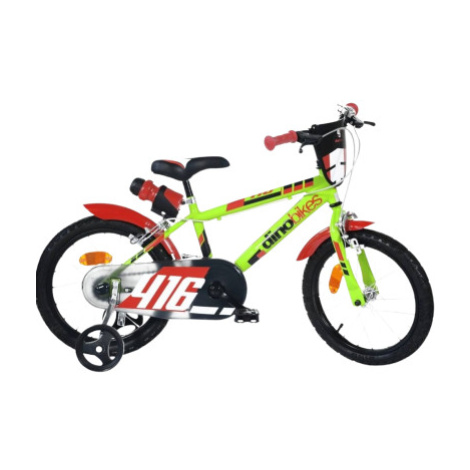 DINO Bikes - Dětské kolo 16" - Zeleno-černé 2020
