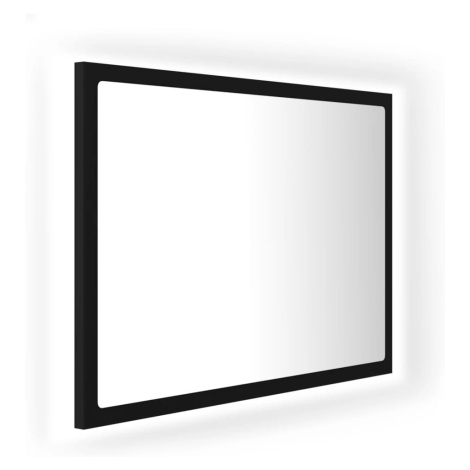 vidaXL LED koupelnové zrcadlo černé 60 x 8,5 x 37 cm akrylové