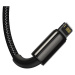 Baseus Kabel USB 3v1 Baseus Tungsten Gold, USB na micro USB / USB-C / Lightning, 3,5 A, 1,5 m (č