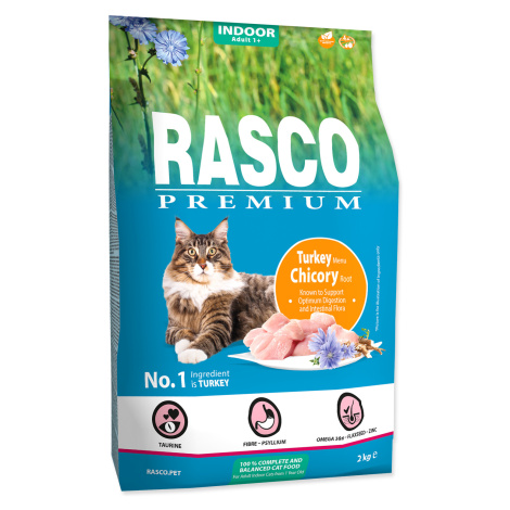 Rasco Premium Indoor Krůtí s kořenem čekanky granule 2 kg
