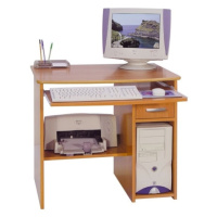PC stůl s výsuvnou deskou HINCER, olše, 5 let záruka