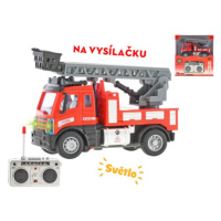 MIKRO TRADING - R/C auto hasičské se žebříkem 13cm 1:64 plná funkce na baterie se světlem 27MHz 