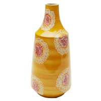 KARE Design Porcelánová váza Big Bloom žlutá 38cm