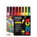 Akrylové popisovače POSCA Summer, PC-3M - 0,9-1,3 mm - 8 teplých barev