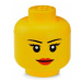 LEGO® úložný box hlava velikost S - holka