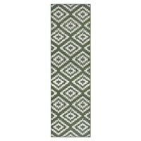 Hanse Home Collection koberce Běhoun Basic 105467 Green - 80x300 cm