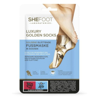 SheCosmetics SheFoot Luxury Golden zlaté zjemňující ponožky 1 pár