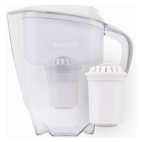 Philips Konvice - Filtrační konvice s mikrofiltrací, 1500 ml, s časovačem, bílá/čirá AWP2920/10