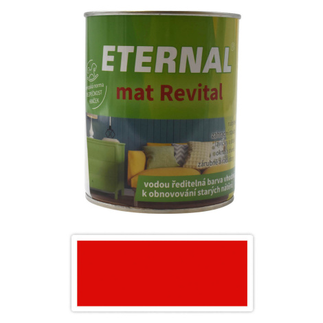 ETERNAL mat Revital - univerzální vodou ředitelná akrylátová barva 0.7 l Červená RAL 3020