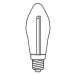 Exihand Adventní svícen 2262-210 dřevěný bílý, 7x34V/0,2W LED Filament zelený