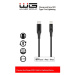Kabel WG USB-C na Lightning s MFI, 1m, černá
