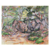 Obrazová reprodukce Woodland with Boulders, 1893, Paul Cezanne, 40 × 33.1 cm