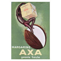 Cappiello, Leonetto - Obrazová reprodukce Advertisement for 'Axa' margarine, (26.7 x 40 cm)