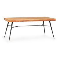 Besoa Vantor, jídelní stůl, akátové dřevo, železná kostra, 175 x 78 x 80 cm, dřevo