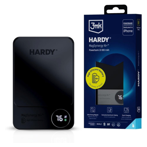 3mk powerbanka - HARDY MagSynergy Ni+ 10, 000mAh, bezdrátové nabíjení