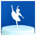 Dřevěný zápich na dort - Tanečnice baletu