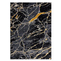 Dywany Łuszczów Kusový koberec Gloss 529A 82 3D mramor black/grey - 160x220 cm