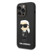 Karl Lagerfeld KLHCP14LSNIKBCK hard silikonové pouzdro iPhone 14 PRO 6.1" black Silicone Ikonik