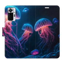 iSaprio flip pouzdro Jellyfish pro Xiaomi Redmi Note 10 Pro