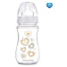 CANPOL 35/217 Antikoliková širokohrdlá láhev Easystart Newborn Baby 240 ml béžová srdíčka