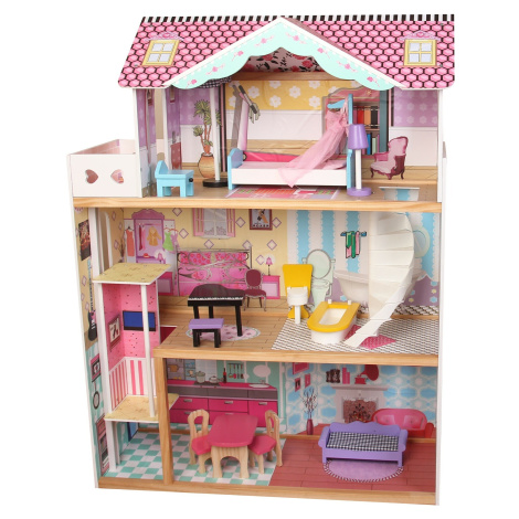 Dřevěný domeček pro panenky velikost Barbie 82x30x110 cm Wiky