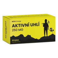 MOVit Energy Aktivní uhlí 250 mg 20 tablet