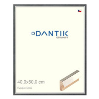 DANTIK rámeček 40 × 50, EVOQUE šedý plexi čiré