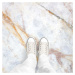 Samolepka na podlahu Ambiance Authentic White Marble, 40 x 40 cm