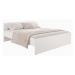 Dřevěná postel Fontemo 180x200, bílá, bez matrace a roštu