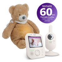 Philips AVENT Chůvička dětská video SCD891/26+NATTOU Uspáváček 4v1 Sleepy Bear Pale Brown 0m+