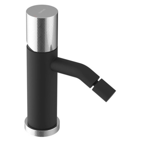 ULTRATAP stojánková bidetová baterie bez výpusti, černá mat/chrom UT003TBC Sapho