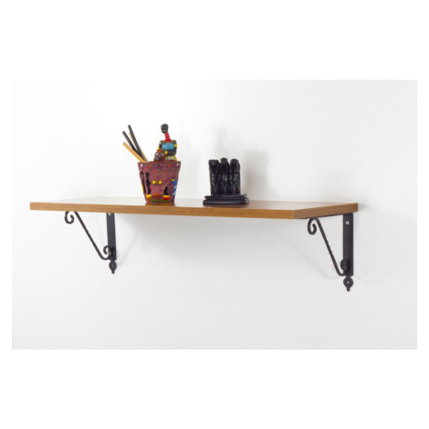 Nástěnná police Senfoni Ferforje - Walnut