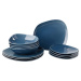 12dílná sada světle modrých porcelánových talířů Villeroy & Boch Like Organic