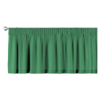 Dekoria Lambrekin na řasící pásce, lahvově zelená, 130 x 40 cm, Loneta, 133-18