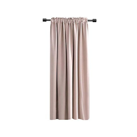 Mybesthome Cairo Blackout Zatemňovací závěs s řasící páskou, 135 × 160 cm, pudrový růžový, 1 ks