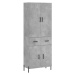 vidaXL Skříň highboard betonově šedá 69,5x34x180 cm kompozitní dřevo