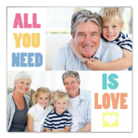 Fotopanel, All you need is love, 30x30 cm