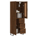 vidaXL Skříň highboard hnědý dub 69,5 x 34 x 180 cm kompozitní dřevo