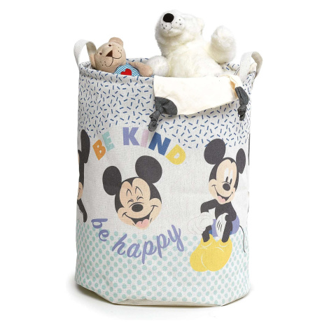 Dětský textilní úložný koš Living kulatý / výška 45 cm / bílá / Disney Mickey Varianta: ivi0