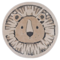 Béžový dětský koberec ø 140 cm Lion – Hanse Home
