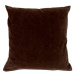 4sleep Dekorační povlak Suedine 40 × 40 cm -1021 Dark brown