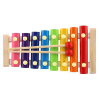 Xylofon dřevo-kov 24cm v krabici 25x13x4cm