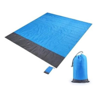 Senzanakupy Plážová/kempingová podložka s úchyty 210 × 200 cm modrá