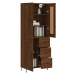 vidaXL Skříň highboard hnědý dub 69,5 x 34 x 180 cm kompozitní dřevo